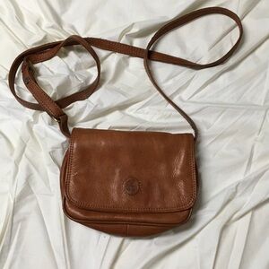Nuvola Pelle Small Tan Leather Crossbody Bag